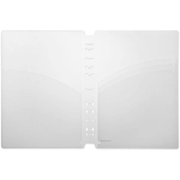 Angebotsmappe A4 PP mit Schlitzstanzung vollfarbig milky