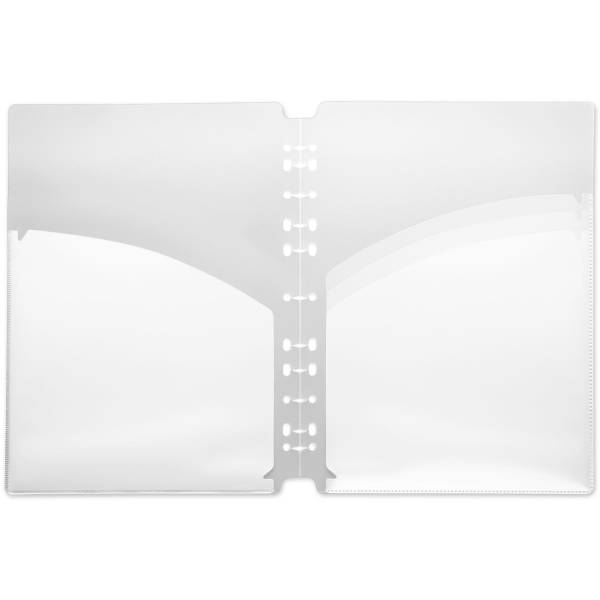 Angebotsmappe A4 PP mit Schlitzstanzung vollfarbig weiß