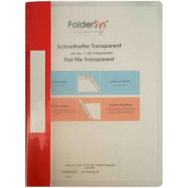 Sichthefter A4 PP transparent/pink