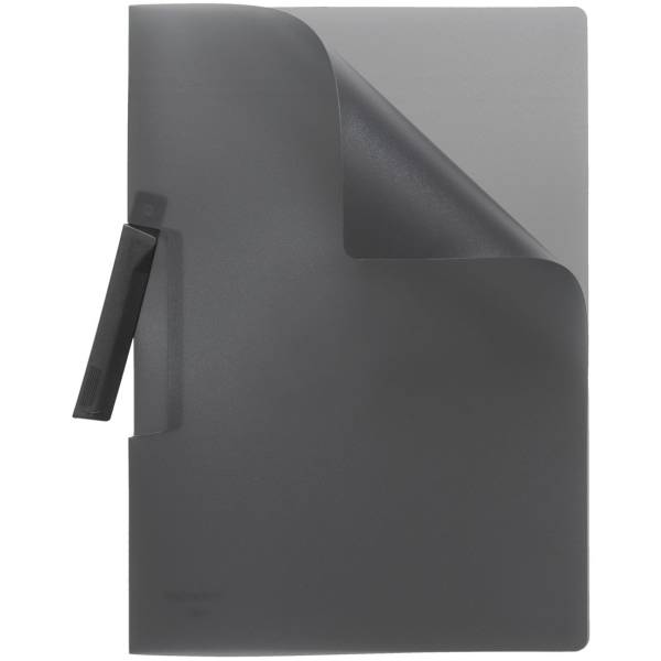 Cliphefter A4 PP bis 50 Blatt transluzent anthrazit