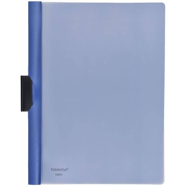Cliphefter A4 PP bis 40 Blatt transluzent blau