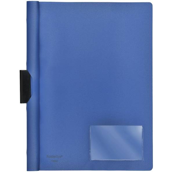 Cliphefter A4 PP bis 40 Blatt vollfarbig blau