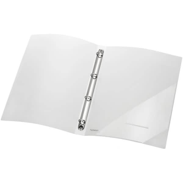 Ringbuch A4 PP 25mm 4 Ringe transparent