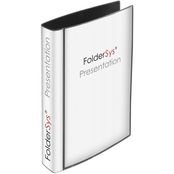 Präsentations-Ringbuch A4 4-Ringe 25mm Rücken 40mm PP schwarz