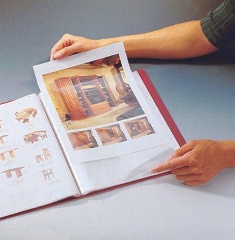 FolderSys Sichtbuch bordeaux mit 40 Hüllen