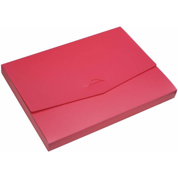 Dokumentenbox A4 PP 27mm vollfarbig rot