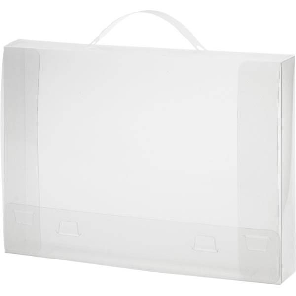 Dokumentenbox A4 PP 50mm mit Griff farblos