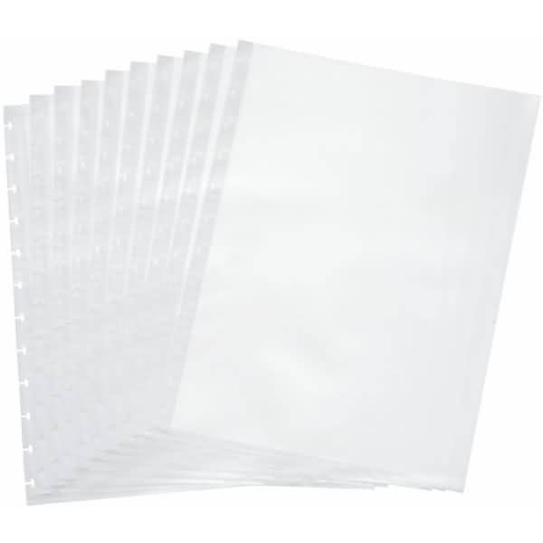 Ersatzhüllen für Sichtbuch A4 PP mit T-Stanzung farblos transparent VE=10 Stück