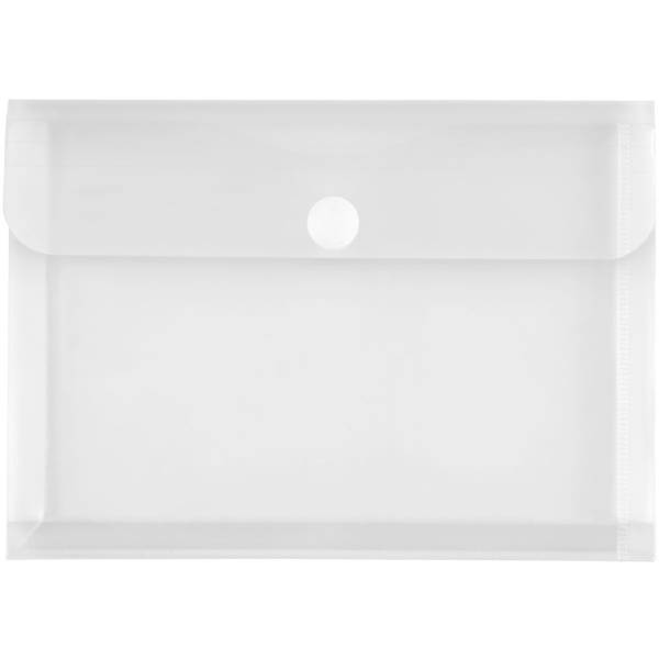 Dokumentenmappe A5 PP Dehnfalte Klettverschluss farblos matt