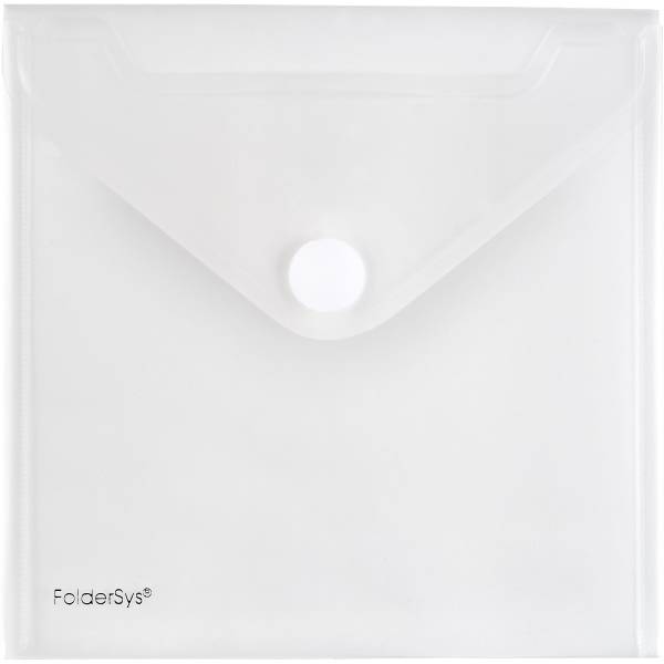 CD-Hülle 135x135mm PP Klettverschluss farblos transparent