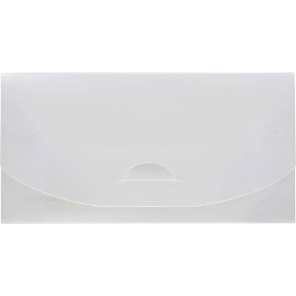 Dokumentenmappe DINlang PP Steckverschluss ungeschweißt farblos transluzent