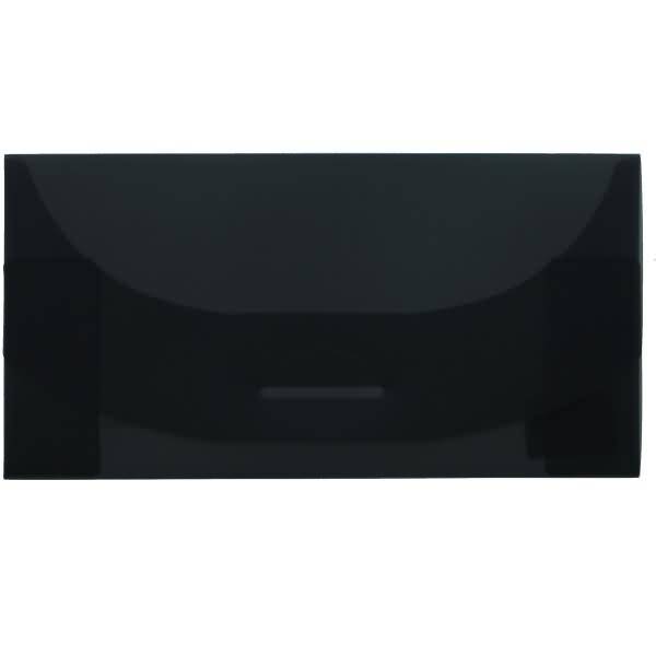 Dokumentenmappe DINlang PP Steckverschluss ungeschweißt anthrazit transluzent