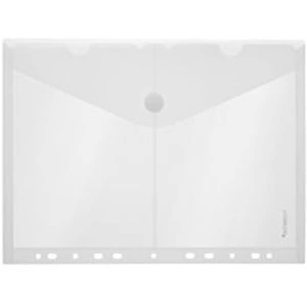 Dokumentenmappe 238/220x315 (2x Format A5) PP Klettverschluss transparent