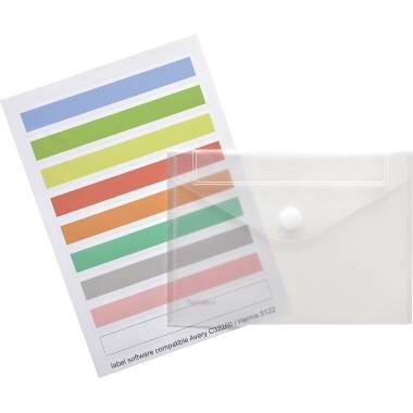 Foldersys Sichttasche 40165-04DIN Index A4 Abheftrand tr 10 St./Pack.
