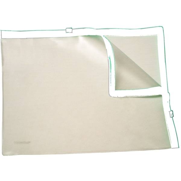 Gleitverschlusstasche A4 PVC mit 2 Plastikzips Zipp weiss