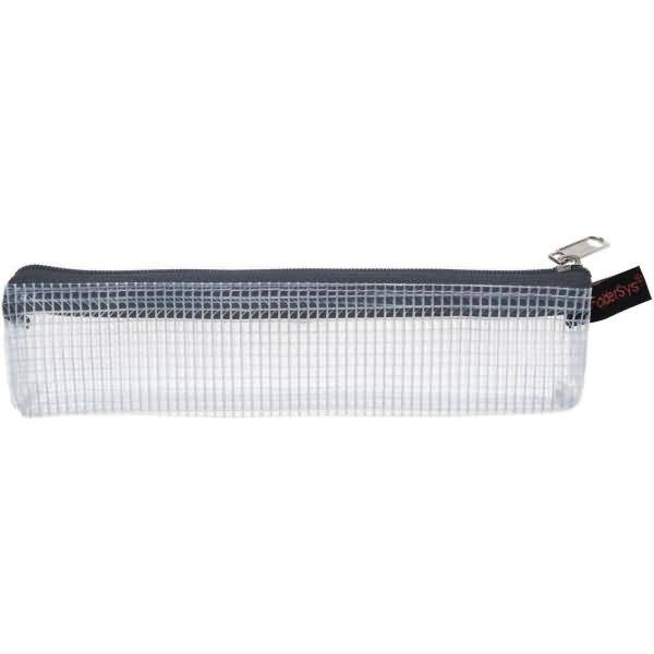 Reißverschlusstasche 170x40mm PVC grau