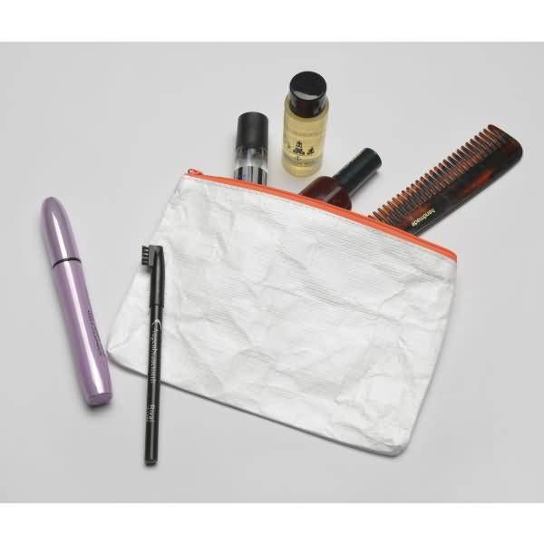 Reißverschlusstasche A6 PE-Vlies orange