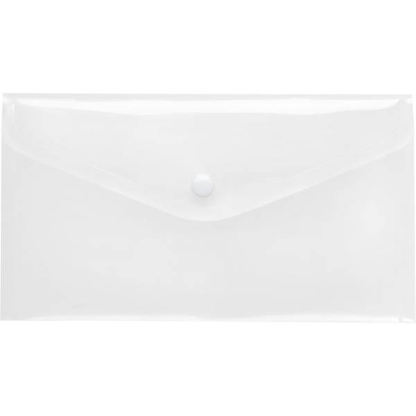 Dokumentenmappe DINlang PP Druckknopf transparent