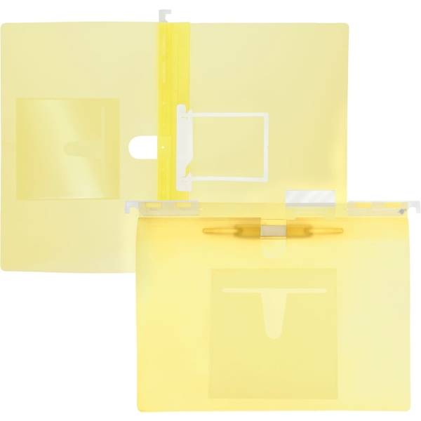 Multi-Hängehefter A4 PP U-Clip/Heftzunge gelb transluzent