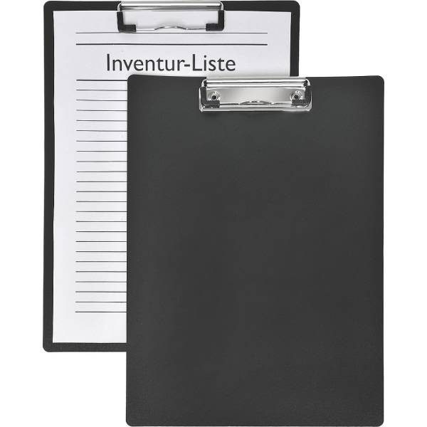 Klemmbrett A4 PP schwarz