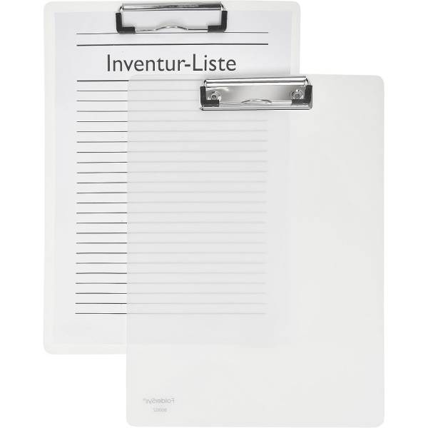 Klemmbrett A4 PP transparent