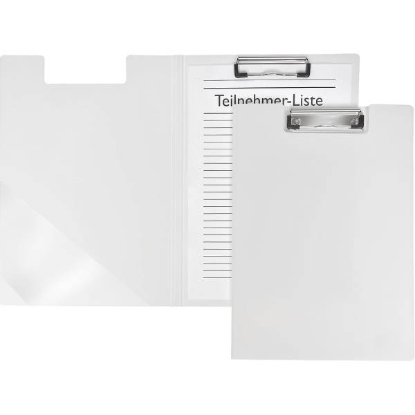 Klemmbrettmappe A4 PP weiß