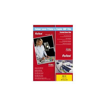 FOLEX Color-Laserfolie BG-72, DIN A4, transparent