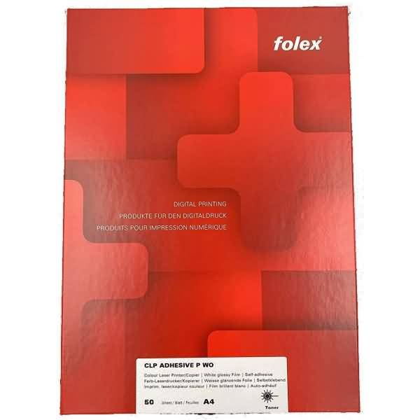 Farblaserfolie CLP A4 50my weiß opak selbstklebend VE=50 Stück