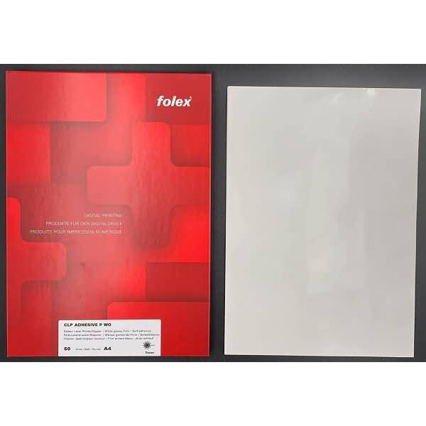 Farblaserfolie CLP A4 50my weiß opak selbstklebend VE=50 Stück