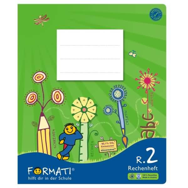 Rechenheft Quart Lineatur R.2 7,5x10mm kariert 20 Blatt