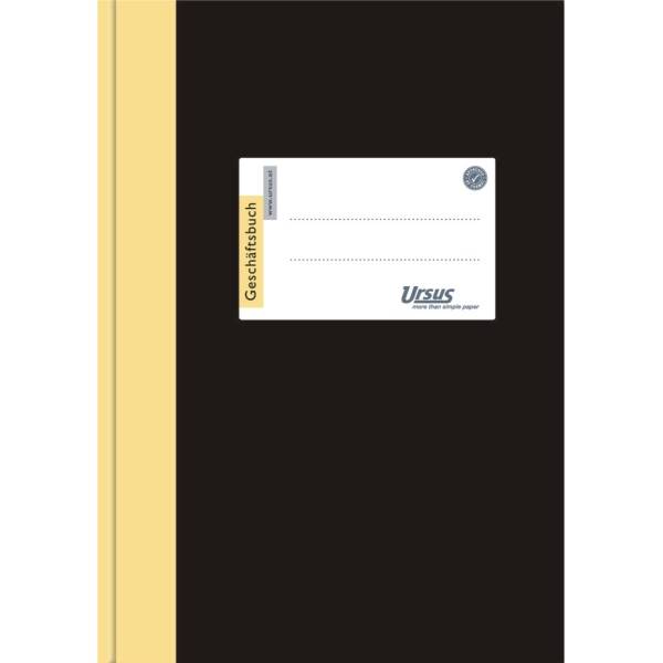 Geschäftsbuch A4 96 Blatt 80g/qm kariert schwarz