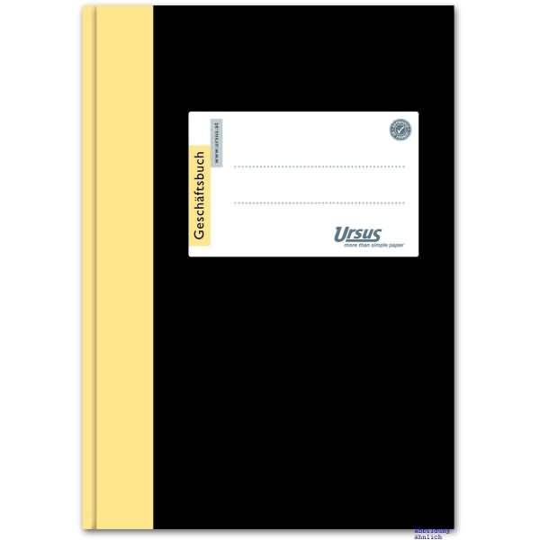 Geschäftsbuch A6 96 Blatt 80g/qm kariert schwarz