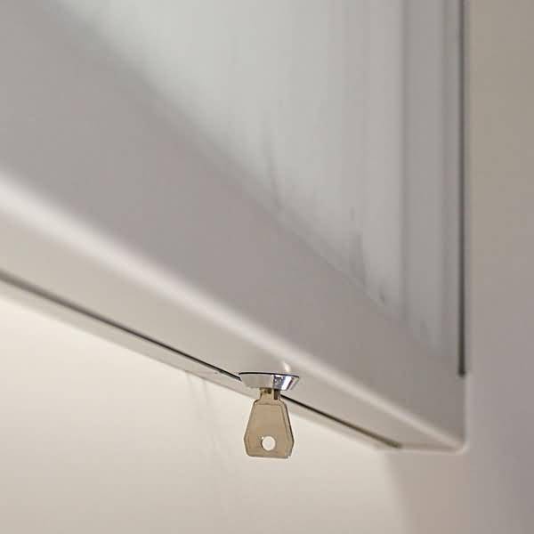 Schloss und Schlüssel für Schaukästen ECO für den Außenbereich