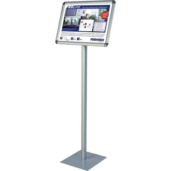 Informationsdisplay silber Aluminiumrahmen A3 quer