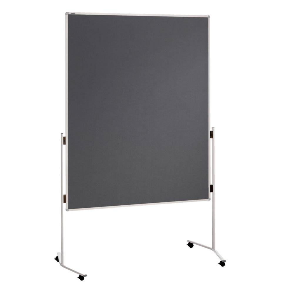 FRANKEN Moderationstafel ECO, einteilig, grau, Tafel:1500x1200mm, Höhe:1950mm, 5,4kg