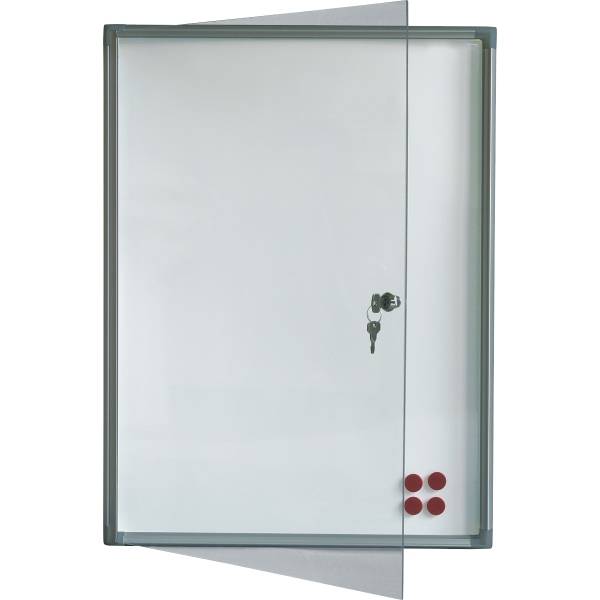 Flachschaukasten X-tra!Line 37x73 cm Indoor silber