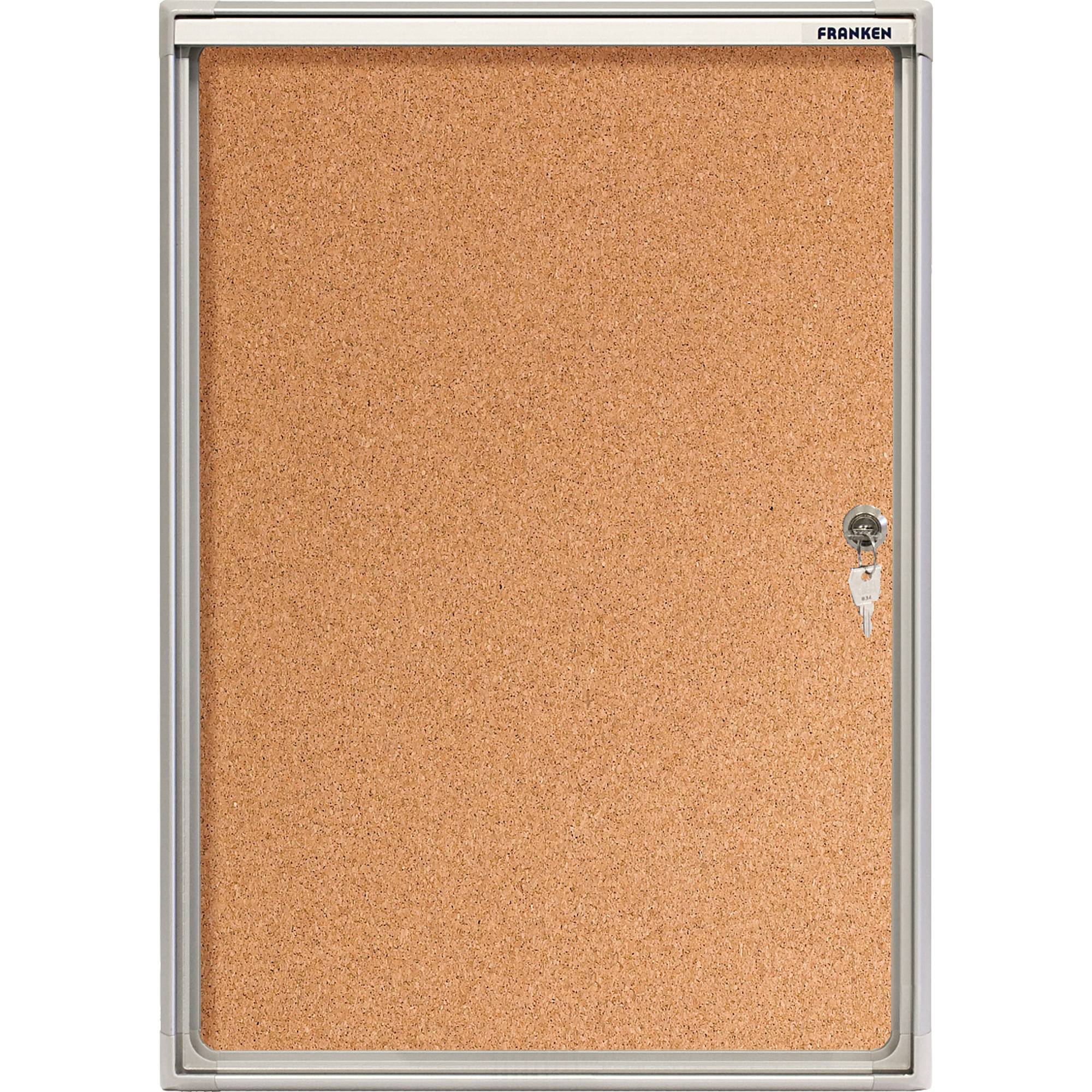 Franken Flachschaukasten FSKA3 3xDIN A4 Kork