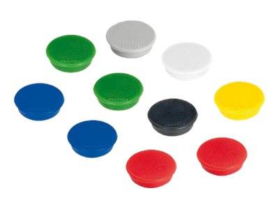 FRANKEN - Magnet - 3,2 cm Durchmesser - gemischt (Packung mit 10)