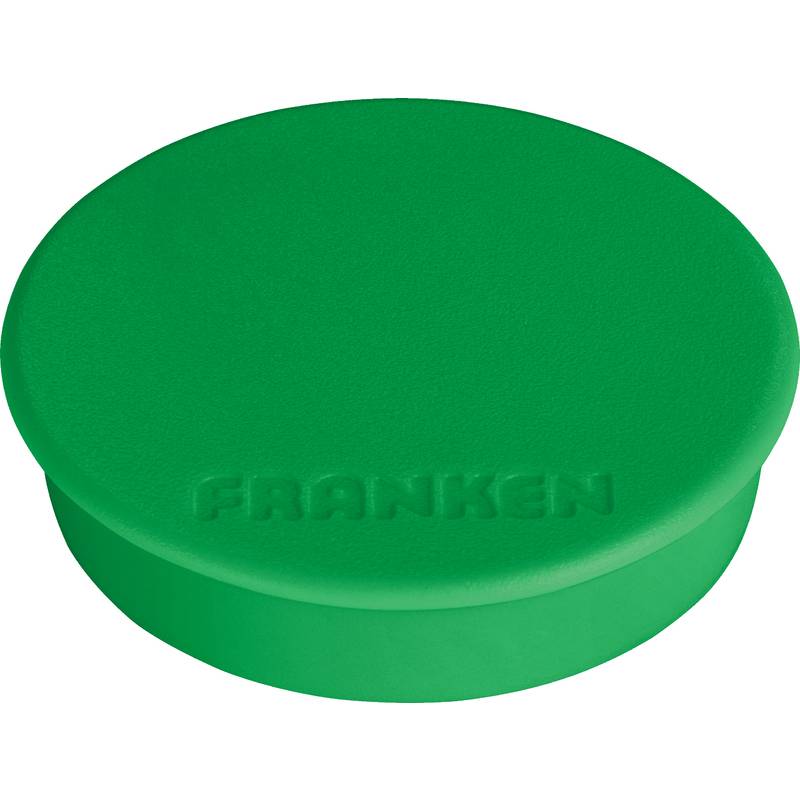 FRANKEN Haftmagnet, Haftkraft: 1.500 g, Durchm. 38 mm, grün
