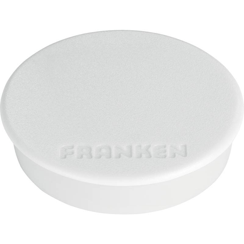 FRANKEN Haftmagnet, Haftkraft: 1.500 g, Durchm. 38 mm, weiß