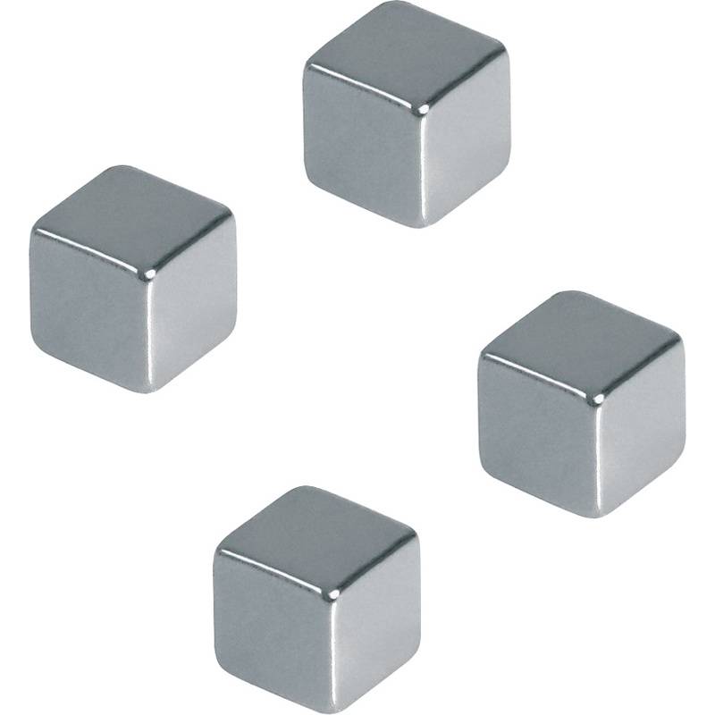 FRANKEN Neodym-Magnetwürfel, Maße: 10 x 10 x 10 mm, chrom