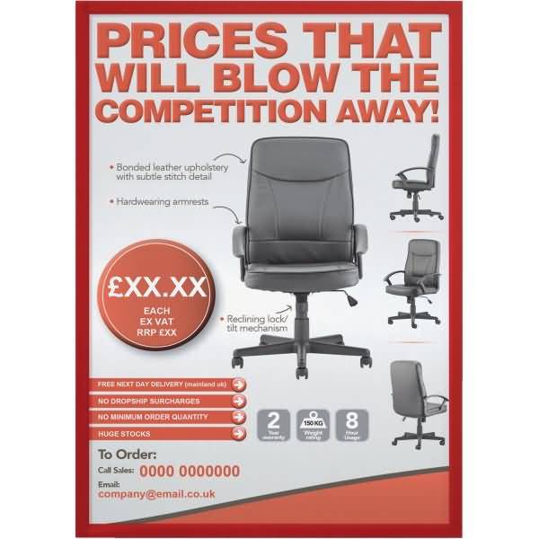 Dokumentenhalter selbstklebend A4 grau