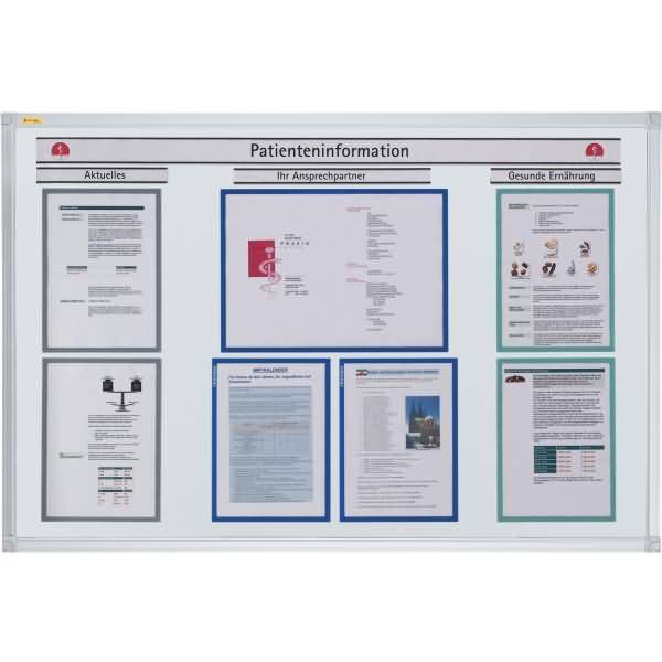 Dokumentenhalter magnetisch A5 blau VE=5 Stück