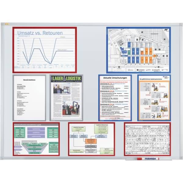 Dokumentenhalter magnetisch A5 blau VE=5 Stück