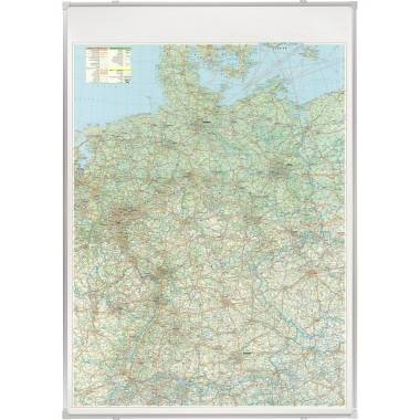 Franken Kartentafel KA300D 100x140cm Straßenkarte Deutschland