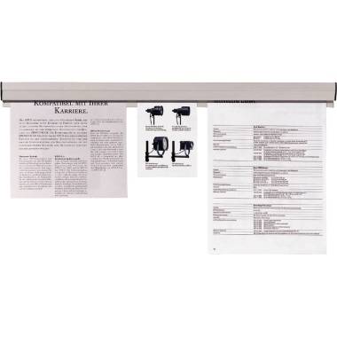 Franken Papierklemmschiene PKS31 31cm +Montageset - Artikel: 155005900
