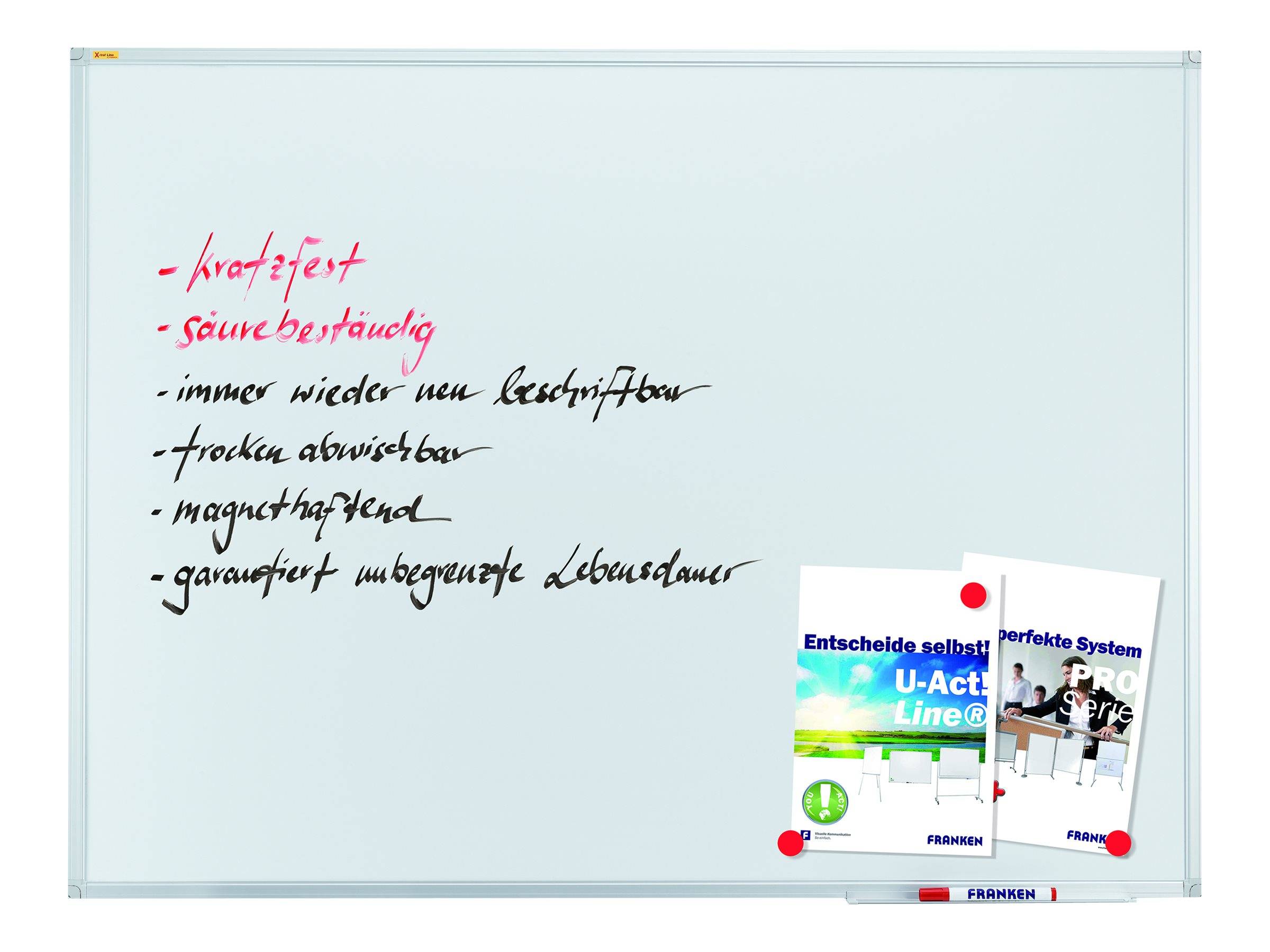 Franken GmbH FRANKEN X-tra!Line - Whiteboard - geeignet für Wandmontage