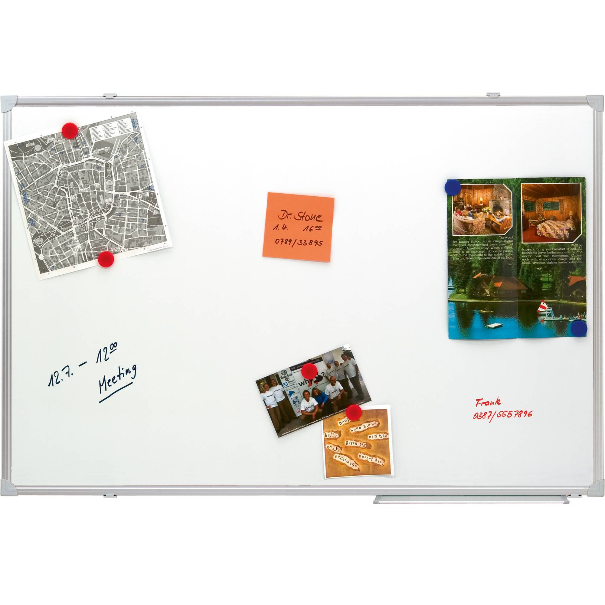 Franken Whiteboard X-tra Line SC3208 100x75cm emailliert weiß