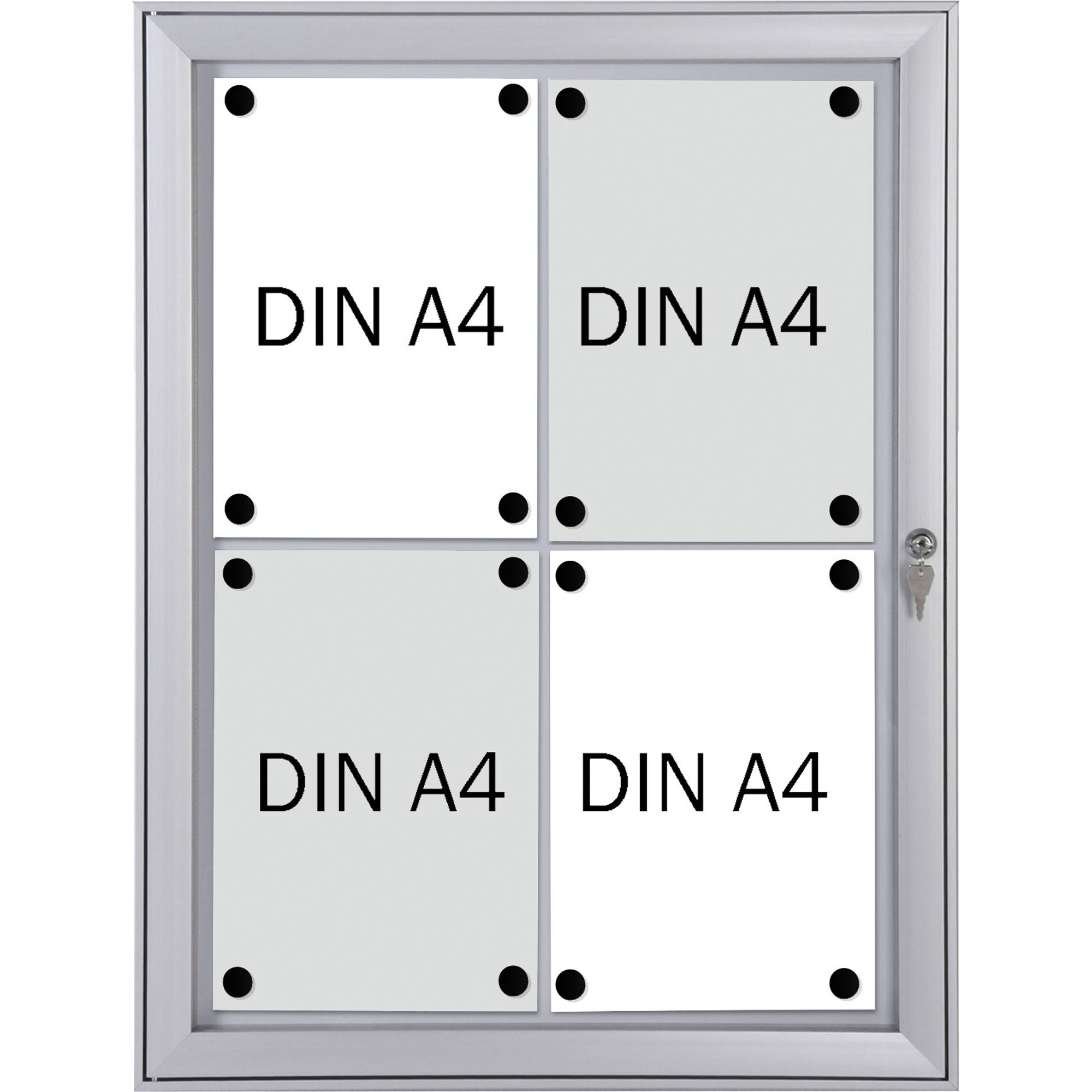Schaukasten Security Feuerfest für 4x A4 52,1x69,6x2,3 cm