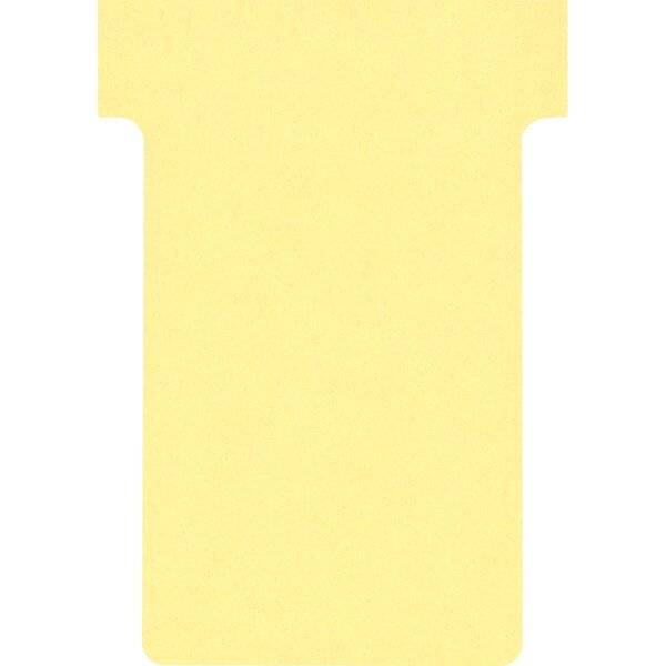 T-Karten Größe 1 17x47mm gelb VE=100 Stück